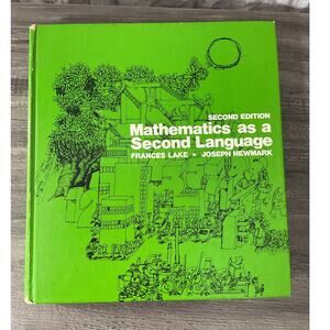 1975 Mathematics As a Second Language 2nd Ed College Textbook